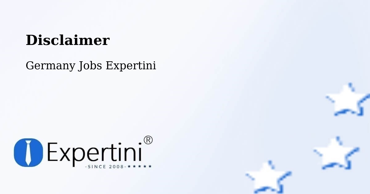Disclaimer – Velbert - Germany Jobs Expertini